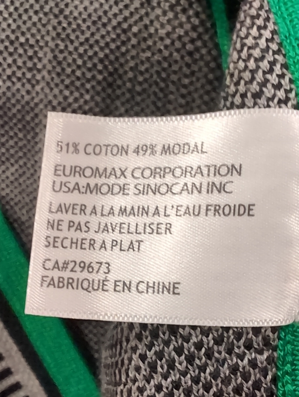 Lyse Spenard Black Plaid Zip-Front Cape Poncho Jacket with Green Trim Large / XL - Picture 13 of 13